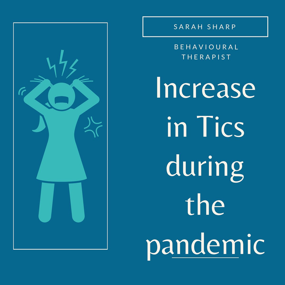 Tictocktherapy's tweet photo. ❓Has your child been experiencing an increase in tics?
For more information https://t.co/jUPwZuPEqd
#tics #behaviouralintervention #Tourette's #PANDAS #CBiT https://t.co/7sbNvHywHW