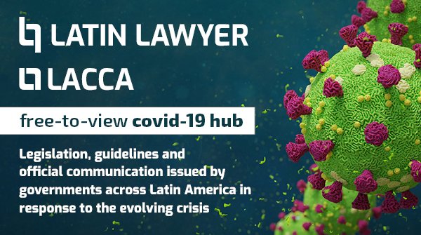 Latin_Lawyer's tweet photo. *Free To View*
Latin Lawyer and LACCA's covid-19 information hub: 
https://t.co/teu3SC0z1e 
#coronavirus #covid19 #latinamerica #latinlawyer #law https://t.co/8pvAT59pKa