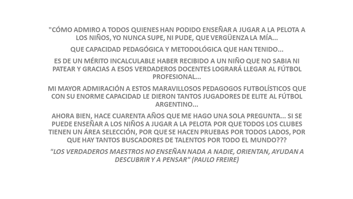 rubenrossidt's tweet photo. Una sencilla reflexión sobre enseñar y aprender a jugar al fútbol... https://t.co/fCPxfDJdBK