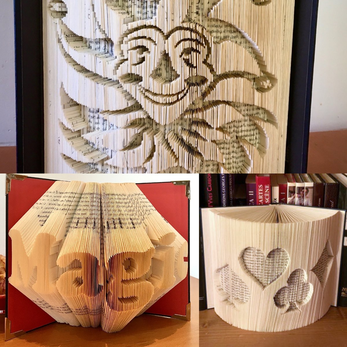 roberto_giobbi's tweet photo. Orimotos from Barbara.

Book origami (Bookorigami, Orimoto, Art of Book Folding) are created by folding book pages.

#orimoto #bookorigami #origami #japan #bookfolding

#robertogiobbi #cardcollege #magic #artofmagic #cardmagic #cards #closeupmagic #magia https://t.co/gWxJCCbMFL
