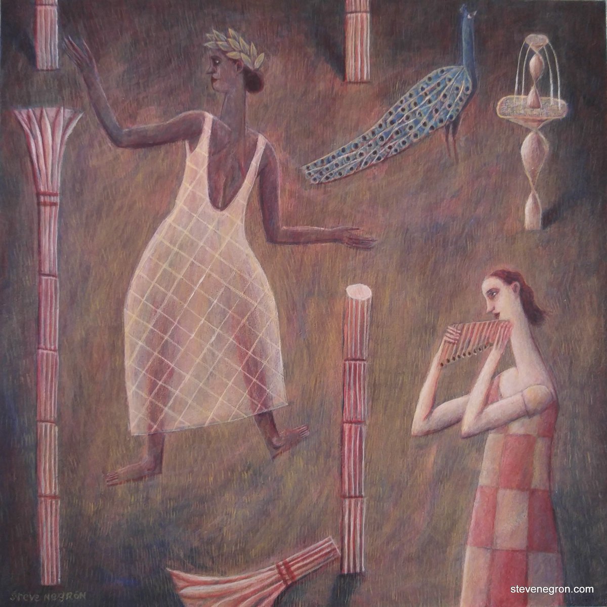 Today's Member Artwork by Steve Negron is 'music and art' 2020 8X8" acrylic on panel. Check out more my Steve Negron at stevenegron.com, instagram: #stevenegronartist, and facebook: facebook.com/SteveNegronArt…