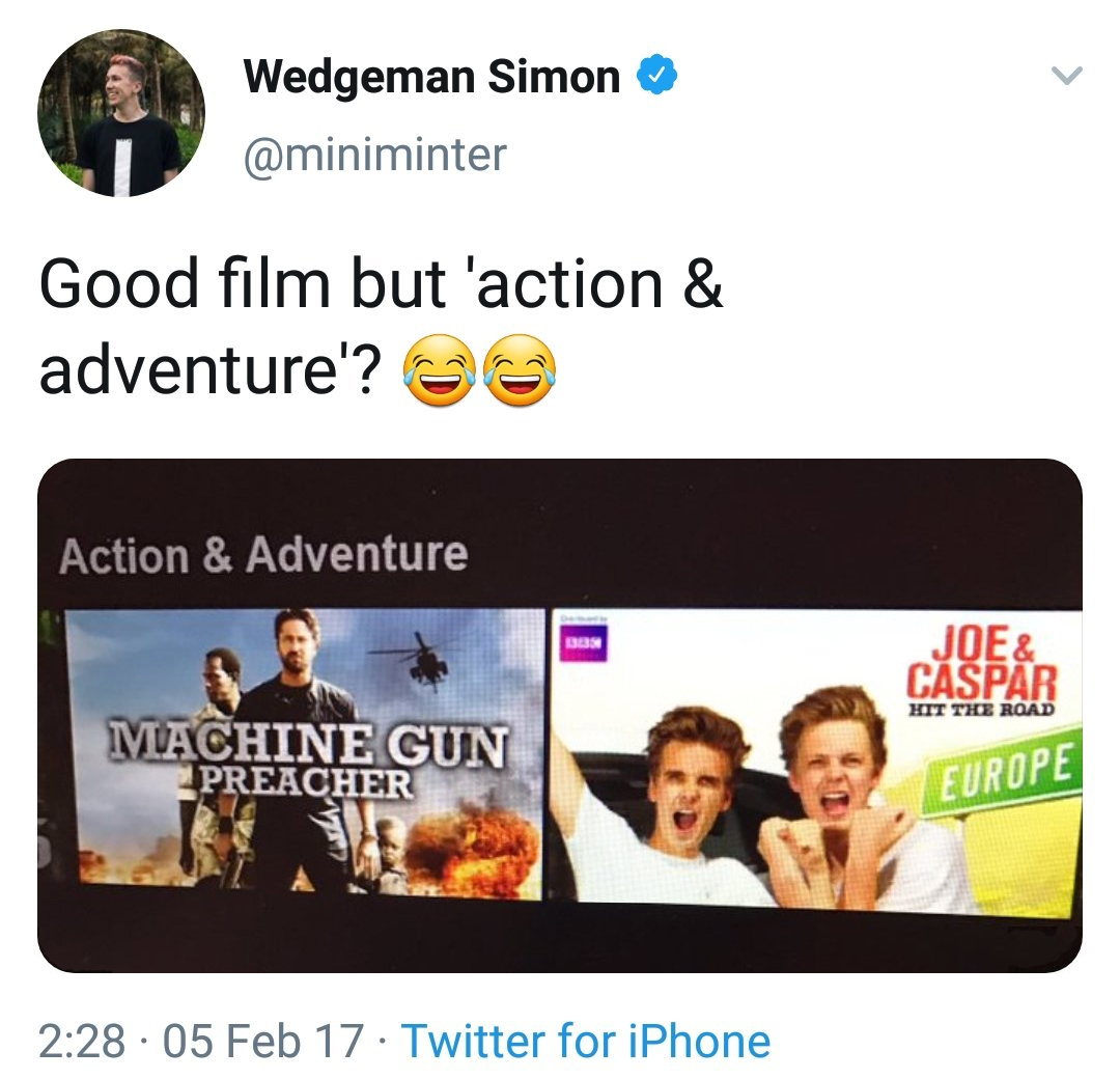 They literally go on an adventure, you OK there Simon?
