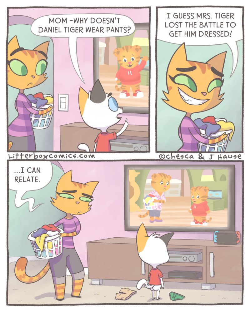 Litterbox Comics on X: But WHY Daniel?! And don't get me started on those  tiger skin curtains... 😱 #parenting #webcomics #Moms  t.coPg8L9Qjeln  X