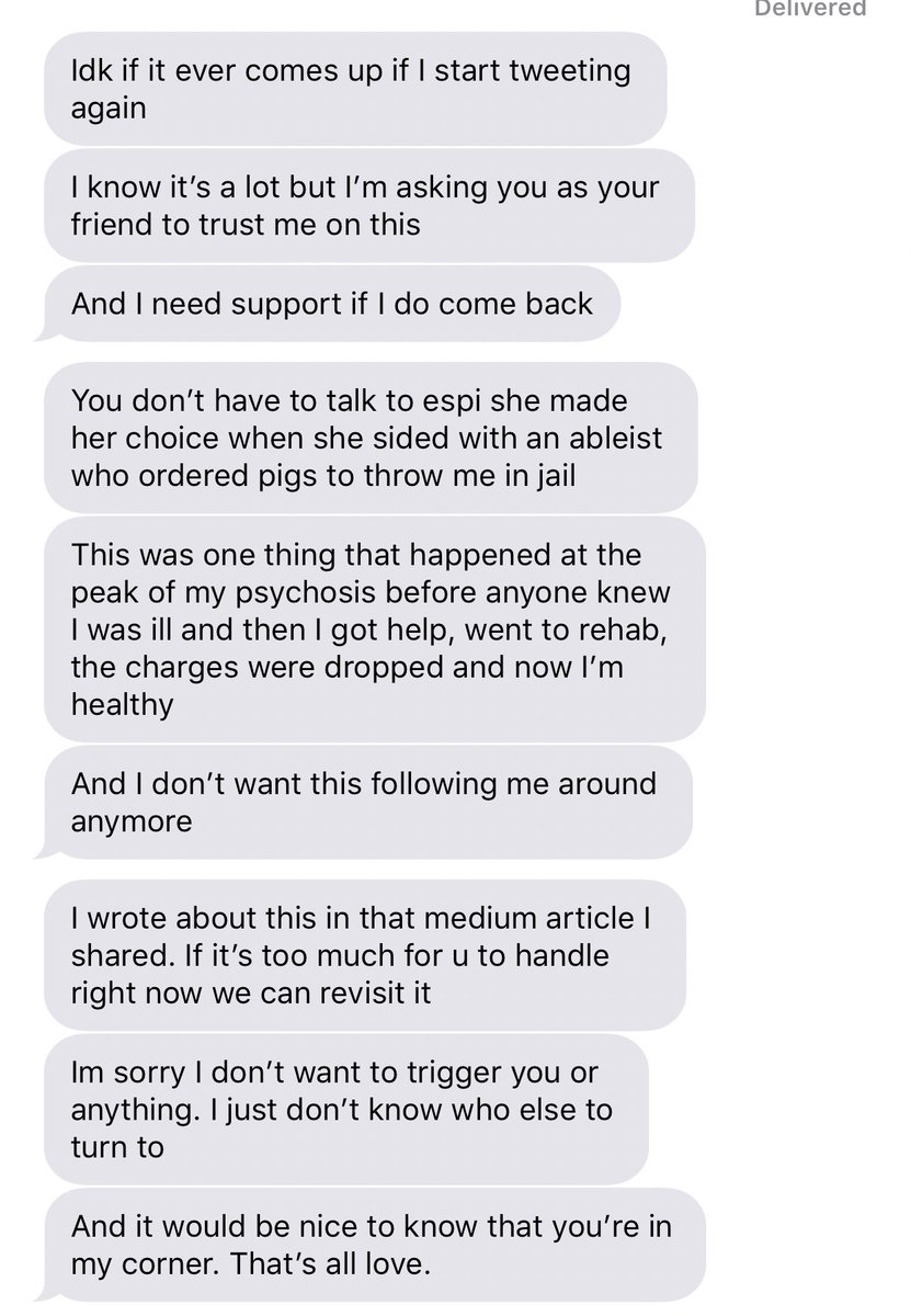 andrew would do shit like this to me CONSTANTLY where he’d fuck up and try and go back and massage/manipulate situations. again this is before he told me about the claim against espi, and before i read/heard about how he LIED about his side of the rowdyruffgirls situation