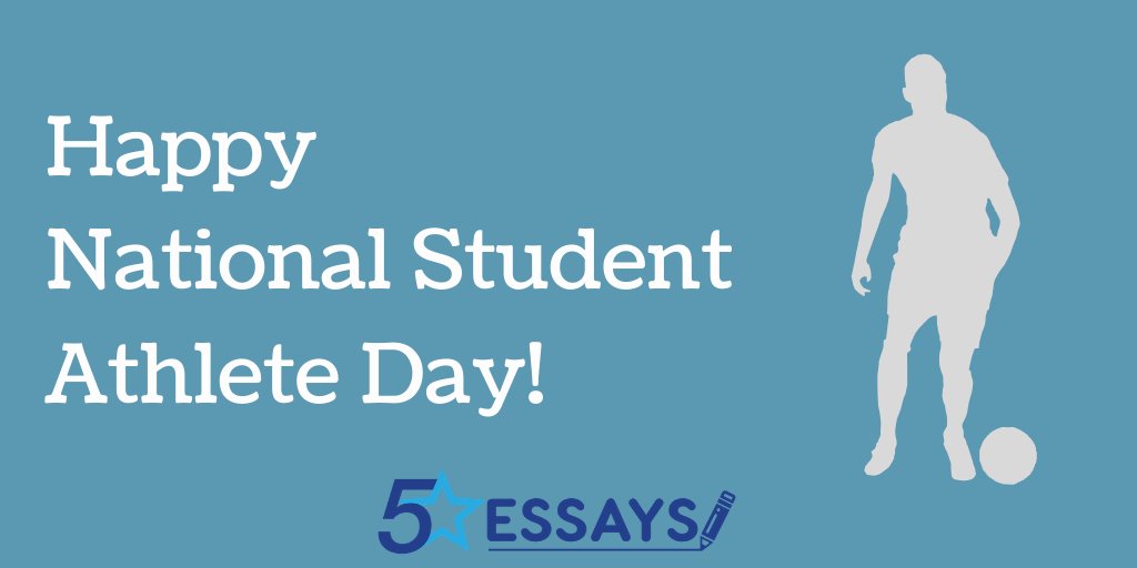 5staressays's tweet photo. Happy National Student Athlete Day to all the students working hard on your curricular and sports. Keep your spirits high and keep working hard and making us proud. 

#NationalStudentAthleteDay #MondayMorning #MondayMotivation #5staressays https://t.co/fcXUDxmeES