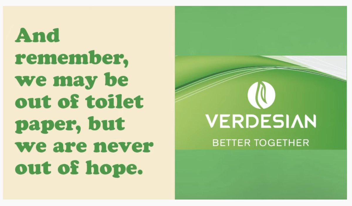verdesian's tweet image. "Worrying doesn't take away tomorrow's trouble. It takes away today's peace."

"When life kicks you, let it kick you forward."

"Tough times don't last. But tough people do."

These are some of the messages from the people of Verdesian. #bettertogether 
youtube.com/watch?v=S6UAP9…