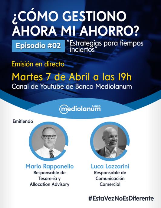 JMLarena's tweet photo. Os dejo esta emisión de @BancoMediolanum para mañana a las 19 horas, que me ha enviado una buena amiga y mejor profesional. Espero que os sea útil #ahorro.
Gracias Verónica.
https://t.co/bRJ6pnuAkx https://t.co/PortZTjeuG