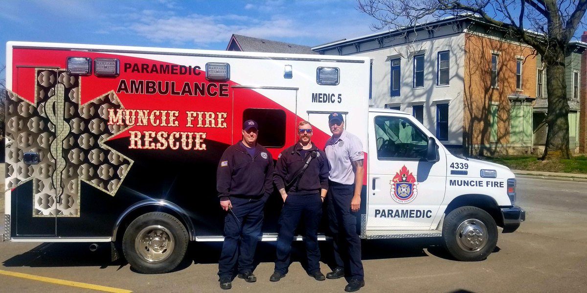 Today is another historic day for MFD. First official run for Medic 5 came at 8:09am. Thanks to everyone that has helped make this happen and supports our efforts in protecting our citizens. Pictured is FF/Paramedic Coots, FF/EMT-B Hall and Deputy Chief/EMT-B Richards.