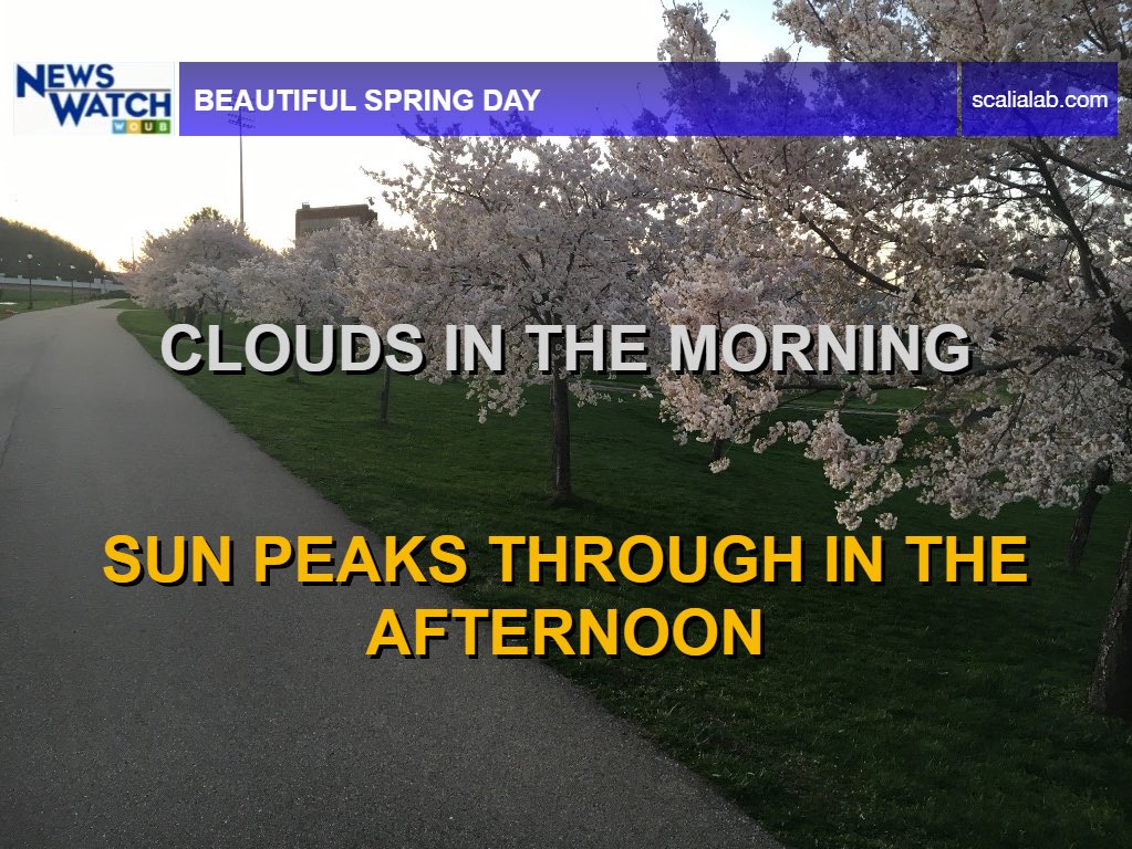 NewsWatch_WOUB's tweet photo. The sun will come out this afternoon, making for a beautiful day ☀️

Temperatures will be in the mid to upper 60s across the region. #DailyWeatherForecast #ohwx #wvwx #kywx https://t.co/aCe5Vxfq4m