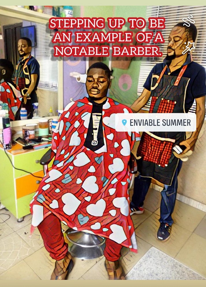 GenuinelyGenius's tweet photo. COVID19 is srsly disturbing the game these days,,, may God protect us all in barbering industry https://t.co/Wlo2tTOV93