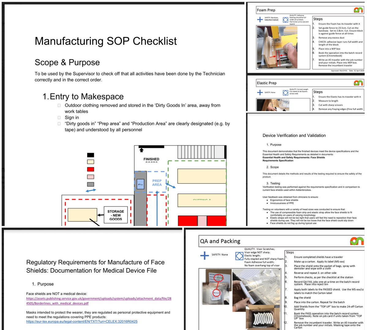 mookstar's tweet photo. Check out https://t.co/UcSwbtBIOc for all the  
regulation, design and process docs @cammakespace just published relating to the PPE Visor production it has put together in collaboration with 
@CUH_NHS - Amazing work Makespace volunteers! https://t.co/XxSQyXEHrf