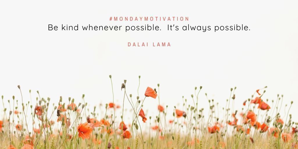 ceedubsez's tweet photo. A small act of #kindness goes a long way in these difficult times. #MotivationalQuotes #MotivationalMonday https://t.co/DXY8idZKQb