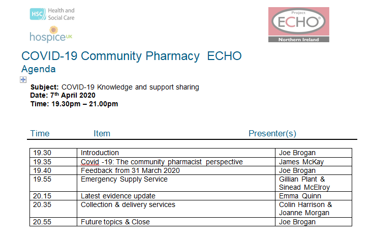 To all #communitypharmacists in NI, zoom in tomorrow night at 7.30pm to get up to date #support & advice including info on Emergency Supply Service, latest evidence update & info on Collection & delivery services @HSCBoard supporting #Pharmacy #Covid_19