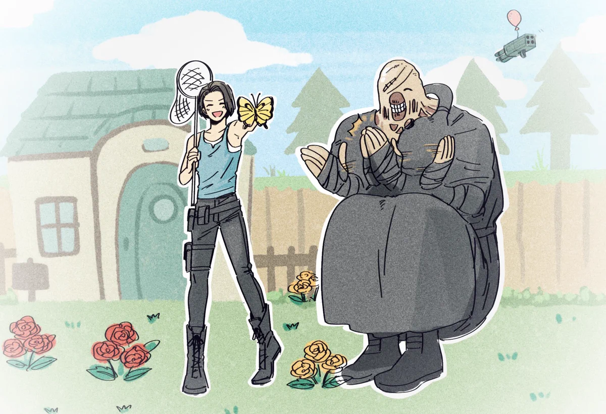 平和な世界…！バイオハザードとどうぶつの森を交互にプレイしていた事で世界観が無茶苦茶www