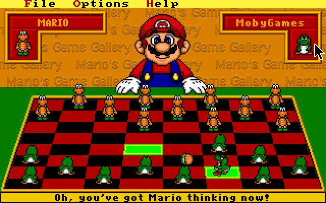 44. Mario's Game GalleryCreo que muy poca gente conoce esta recopilación de juegos de abuelo presentada por Mario para PC en 1995:Backgammon, Damas, Dominó, etc. todo con estética del universo de Super Mario
