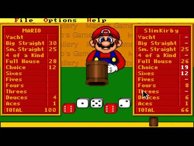 44. Mario's Game GalleryCreo que muy poca gente conoce esta recopilación de juegos de abuelo presentada por Mario para PC en 1995:Backgammon, Damas, Dominó, etc. todo con estética del universo de Super Mario