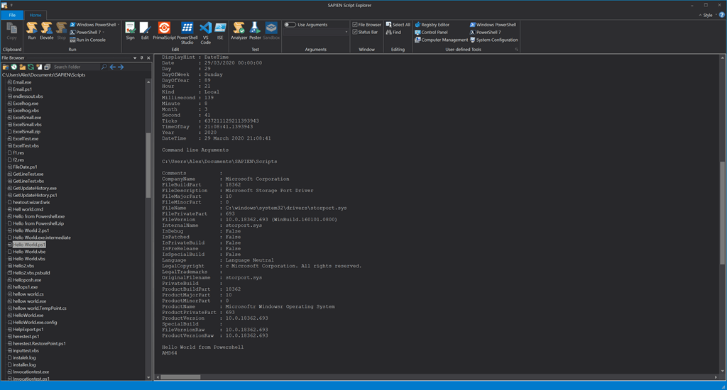 SAPIENTech's tweet image. Our new Script Explorer offers you an easy and secure way to run your scripts without having to change vital security or system settings.
#PowerShell7 #ScriptExplorer #SAPIENTech sapien.com/blog/2020/04/0…