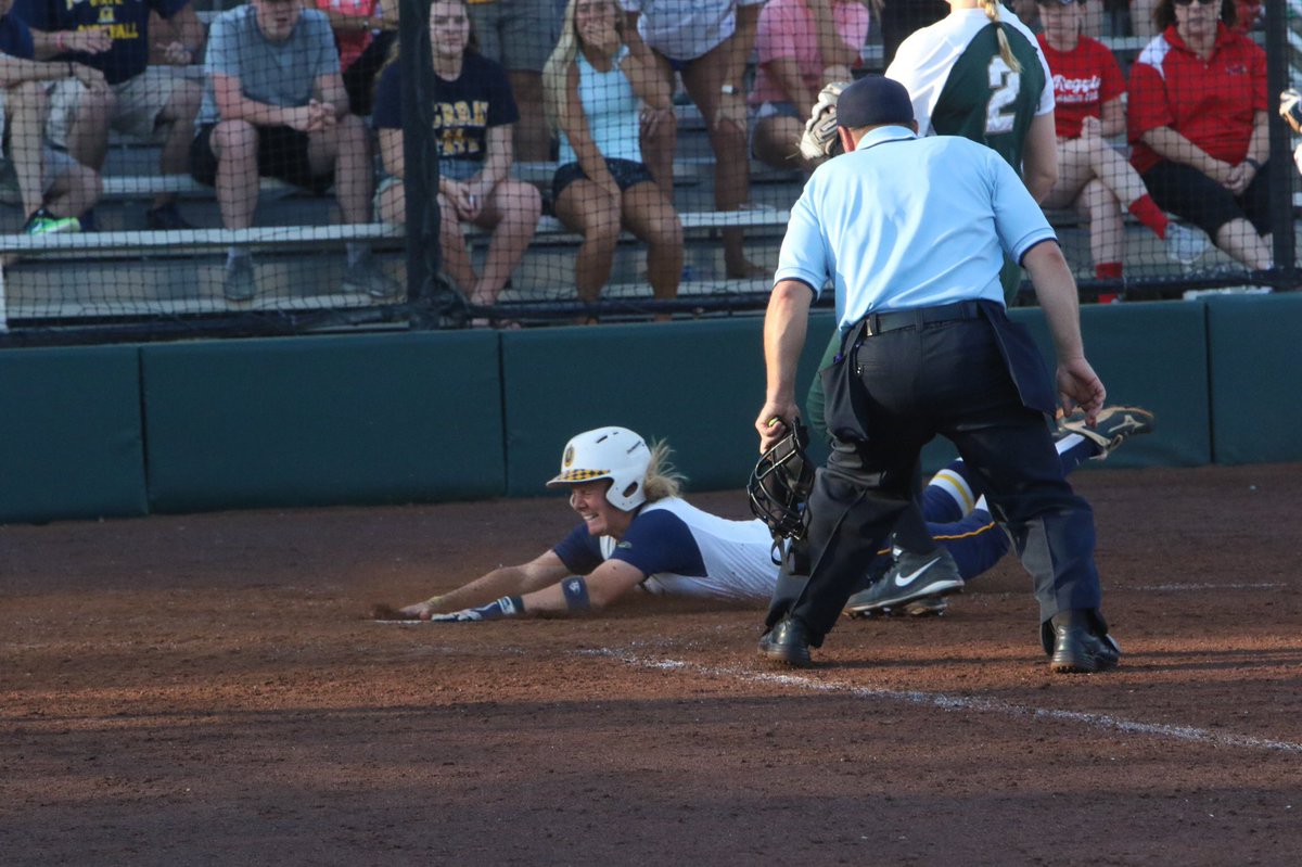 coach_twaddle's tweet photo. @NCAA Senior year, down 6-0 in 3rd inning, battled back to force extras, @CaylaAnn815 took the pitch for a passed ball in the 9th inning for the walkoff over Michigan State https://t.co/c0JESxYLgU