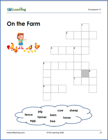 K5Learning's tweet image. For kids in kindergarten to grade 2, we've just added a book of picture crosswords in our bookstore: k5learning.com/blog/picture-c… #K5Learning #K5Reading