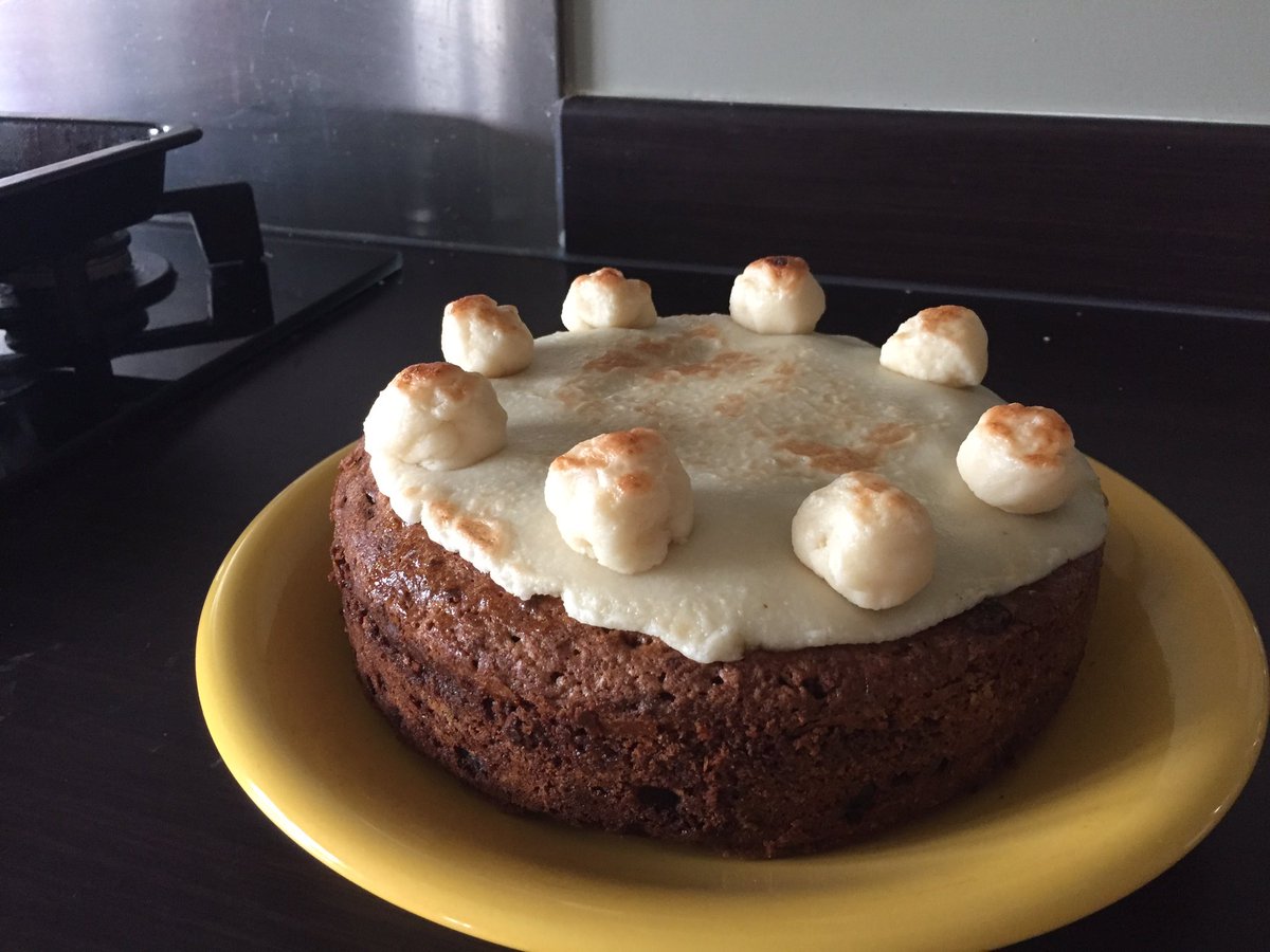 Slightly disturbed that the highlight of my day was finding a bag of flour, but have now made simnel cake (slightly fewer apostles due to social distancing...)