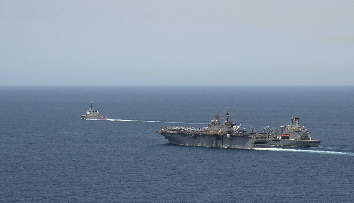 USS Truman  #CVN75 CSG is heading home with no port call due to  #COVID19 pandemic.USS Bataan  #LHD5 ARG in the Persian Gulf is also supported by the Arleigh Burke-class guided missile destroyer USS Stout  #DDG55 from the Eisenhower  #CVN69 CSG.