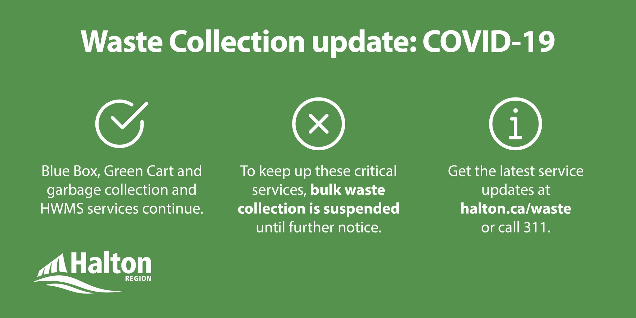 Halton Region on Twitter "Waste Collection Reminder HaltonON has