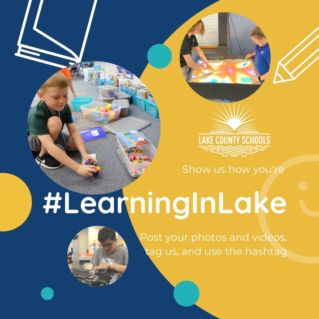 lakeschools's tweet photo. We’re entering a new week of distance learning! Show us how you are #LearningInLake. Post your pictures and video and tag #LearningInLake so we can share and connect with you. Happy Monday! Have a great week! https://t.co/CKyKuqStqk