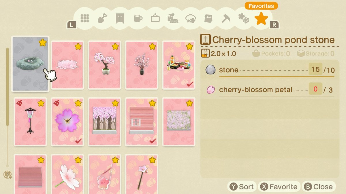 And that's all 14 cherry blossom recipes! They look wonderful  With 4 days to spare, too. The balloon grinding was incredibly painful, though.  #AnimalCrossing    #ACNH  