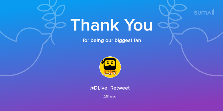 NazcaDark's tweet photo. Our biggest fans this week: DLive_Retweet. Thank you! via https://t.co/D9tJdk8xIU https://t.co/k1ayKN38bv