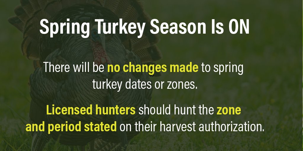 Wisconsin Dnr On Twitter Yes Spring Turkey Season Is On Outdoor Recreation Is An Essential Activity Under Gov Evers Safer At Home Order Since Turkey Season Is Already Designed To Minimize Hunter To Hunter