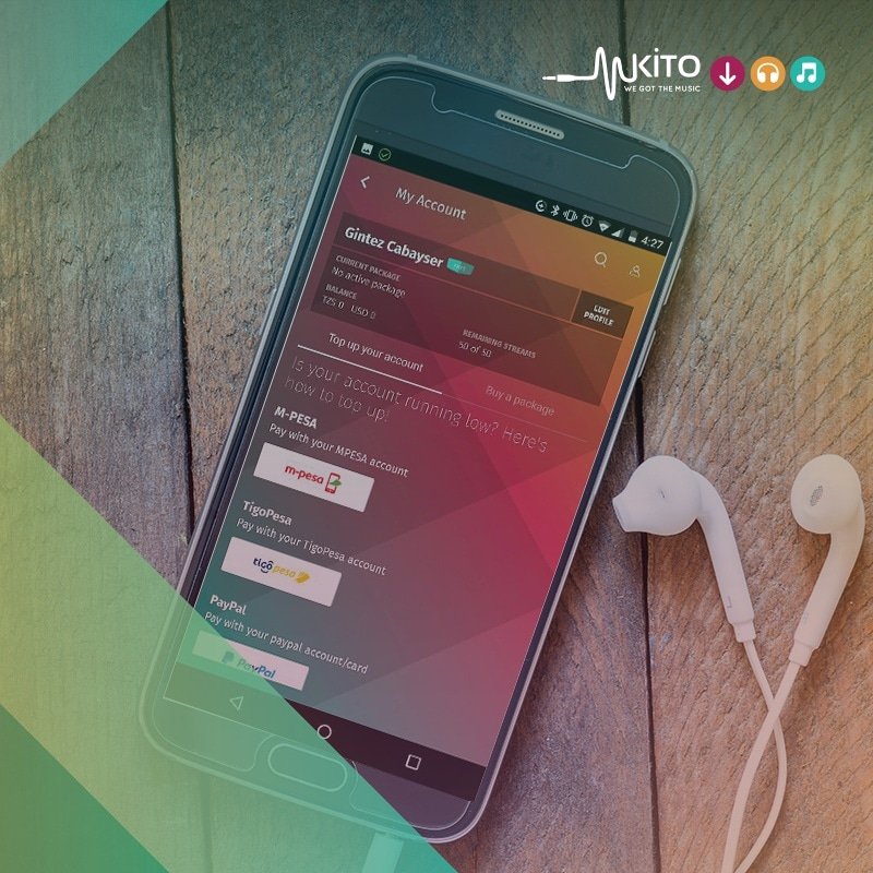 MkitoDotCom's tweet photo. Mkito App inakuwezesha kujiunga na vifurushi mbalimbali vya muziki bila kikomo kirahisi zaidi. Weka pesa katika akaunti yako ya Mkito kupitia M-Pesa, Tigo Pesa au Paypal kisha jiunge na kifurushi ukitakacho. Furahia muziki mkali bila kikomo toka #MkitoApp sasa. #StayHome https://t.co/8wtvWgLUmn