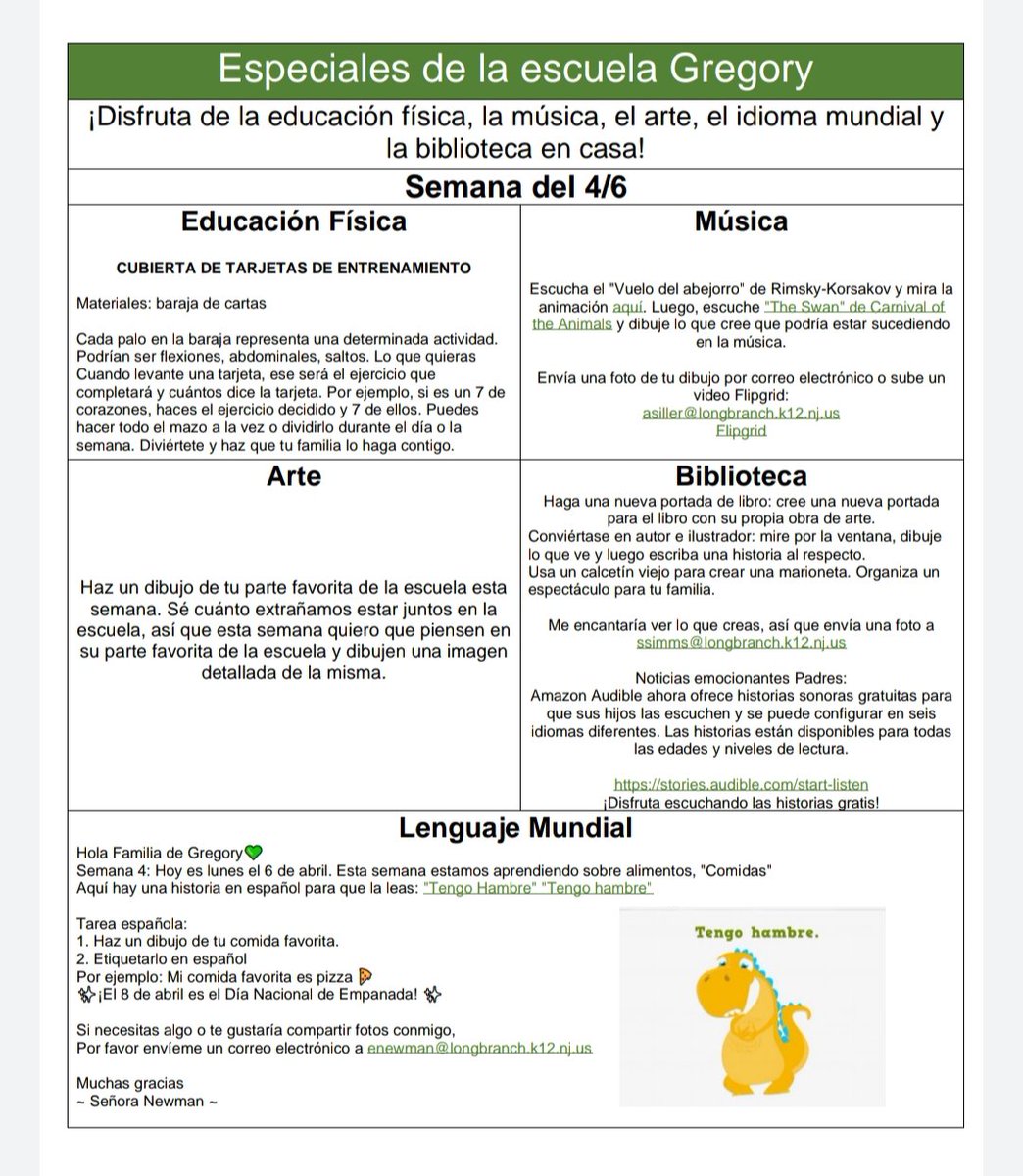 SimmsLibrary's tweet photo. Gregory School Specials for the week of April 6th-10th. We hope everyone is staying well and safe! @Ednita808 @LauraWiddis1 @La_Chica_Muerta @BethBehnken @JDella_Valle @siller_amanda https://t.co/rxcYtiizYs