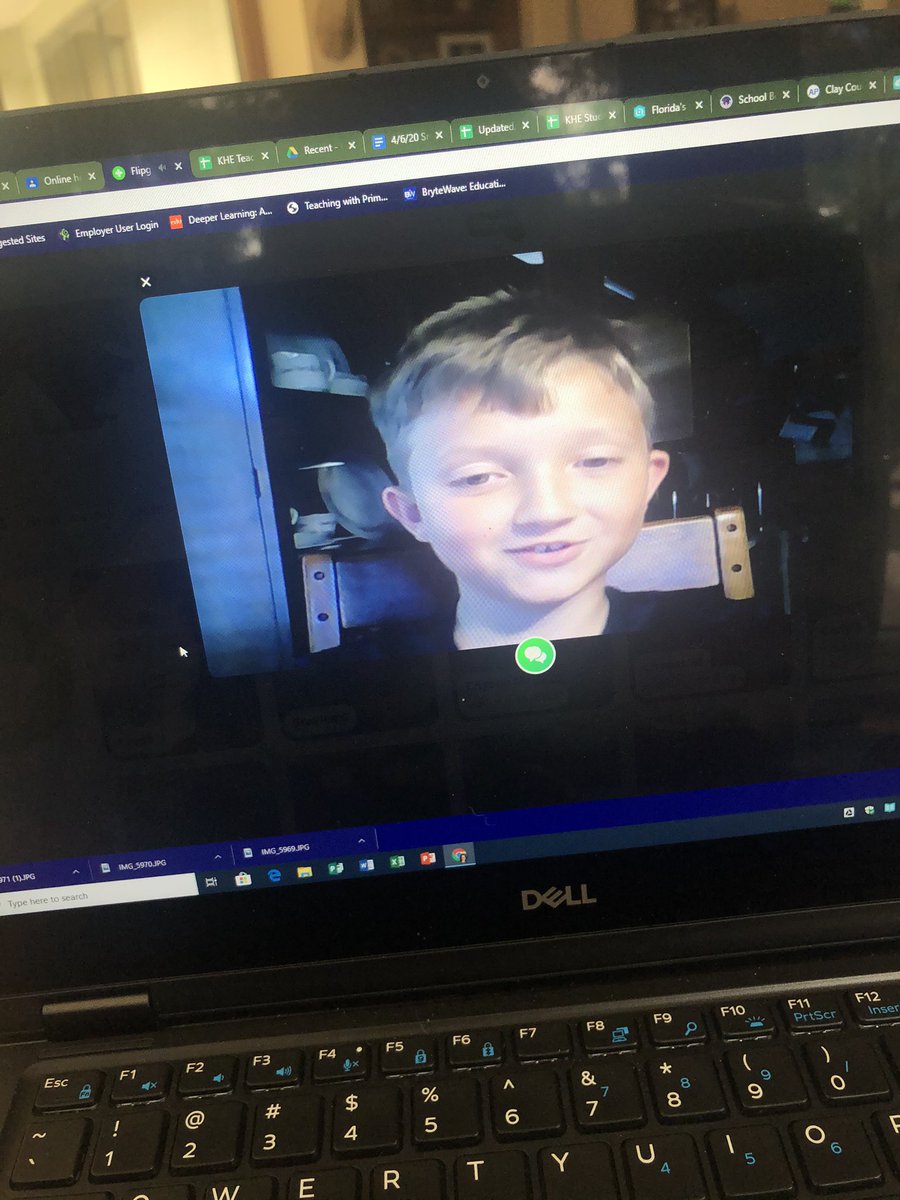 Several teachers are using @Flipgrid to interact with their students.  Mrs. Jones recorded herself reading a chapter from their class novel and then students respond to her prompts via their own Flipgrid video.