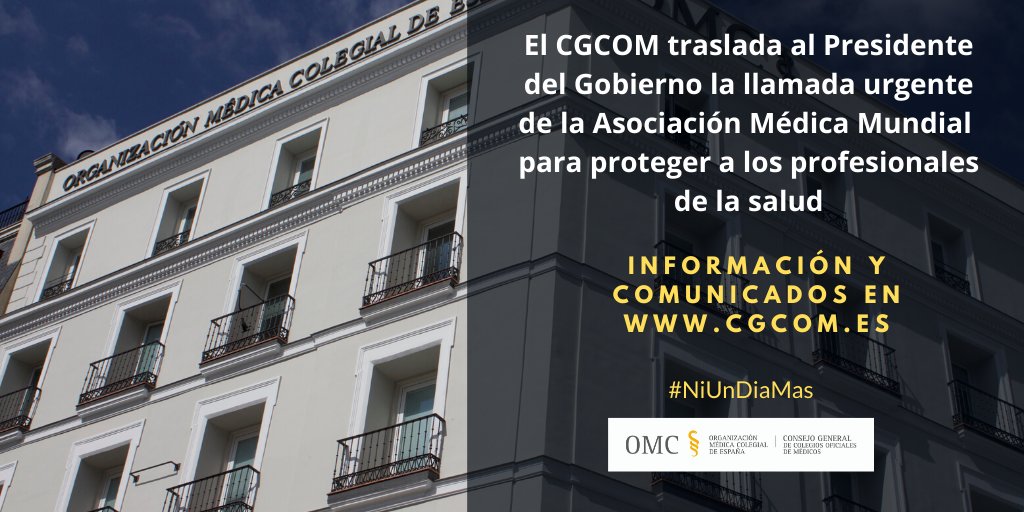 OMC_Esp's tweet photo. Lee la carta que hemos enviado al Presidente del Gobierno
https://t.co/RYRojJCwOe #COVID19 https://t.co/CLdHfGAH7n