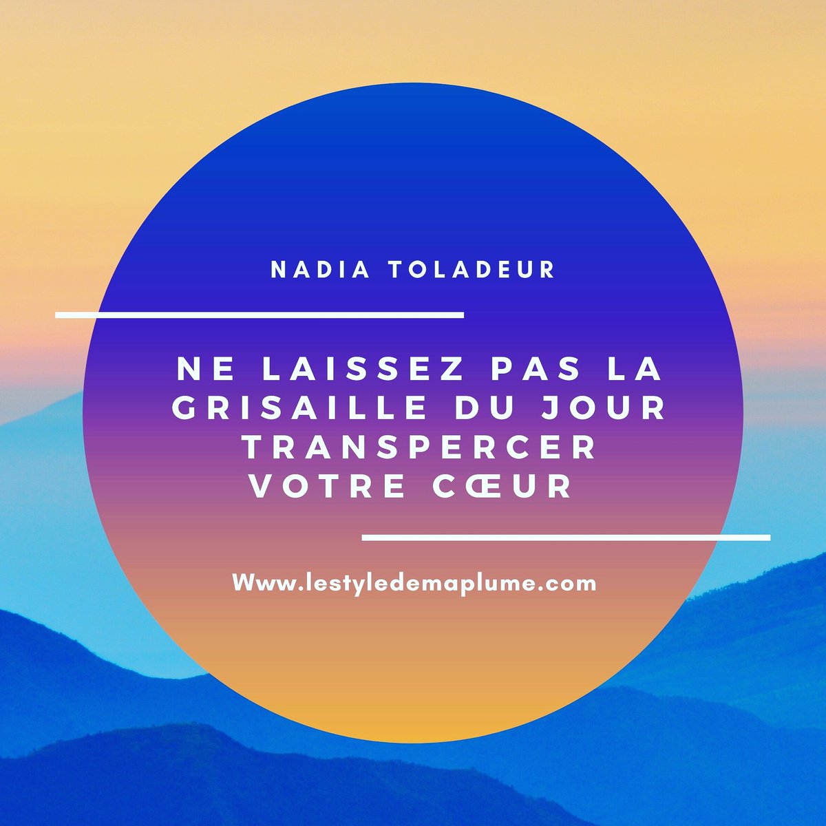 StyleDeMaPlume's tweet photo. Coucou !
Ma citation du jour ! Et prenez soin de vous 
#citation #nadiatoladeur #quotes #Reflexion #auteure https://t.co/nRlkrCISJp