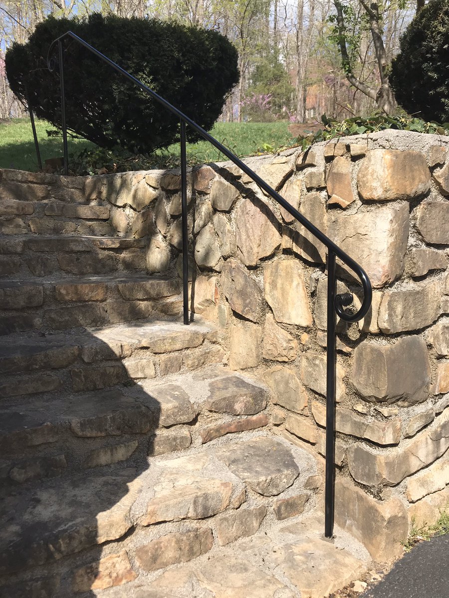 ironwork's tweet photo. Onsite fabricated install today  540-384-6249 info@appalachianironworks.com https://t.co/LY1Vk5ZlhY
