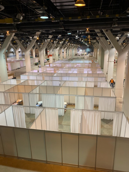 GordianCompany's tweet photo. The City of Chicago is mobilizing to fight #COVID19 - with our services &amp; team by their side. During construction of the McCormick Place Alternate Care Facility, Gordian is aiding the City to coordinate contracting &amp; procurement for wraparound services crucial to the operation. https://t.co/bVyib0j40Y