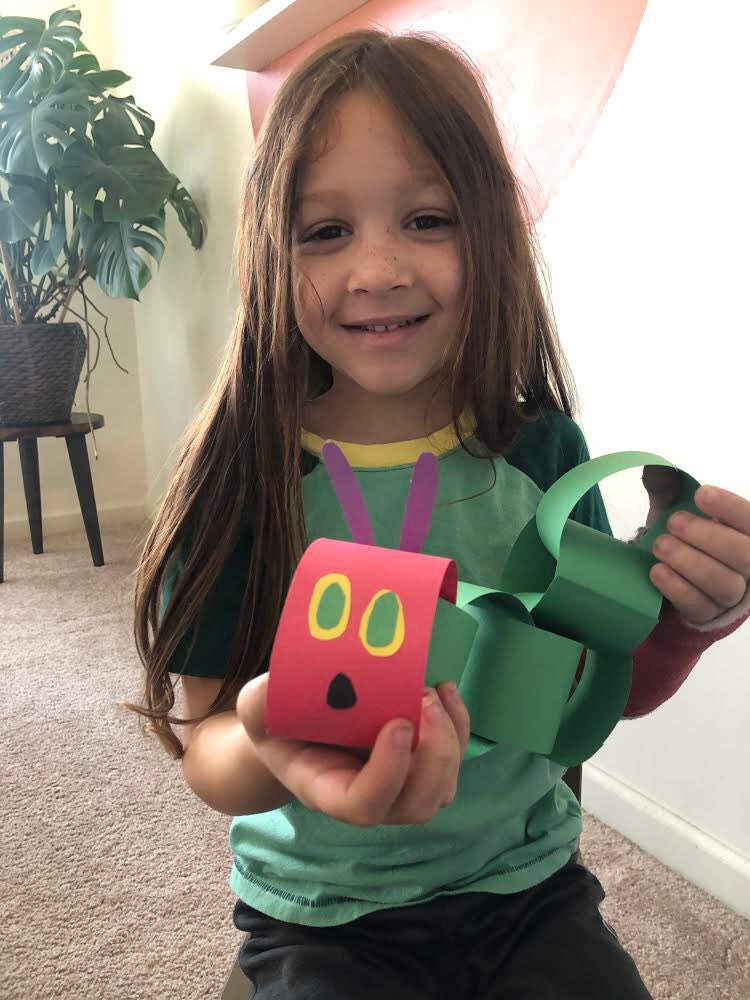 AliensEndeavour's tweet photo. This week we are reading books by Eric Carle! Today’s story was The Very Hungry Caterpillar! We practiced using our fine motor muscles to make our very own hungry caterpillar and they turned out awesome! 🐛🍎 #nhtschoolstogether https://t.co/ESN5aZ47pE