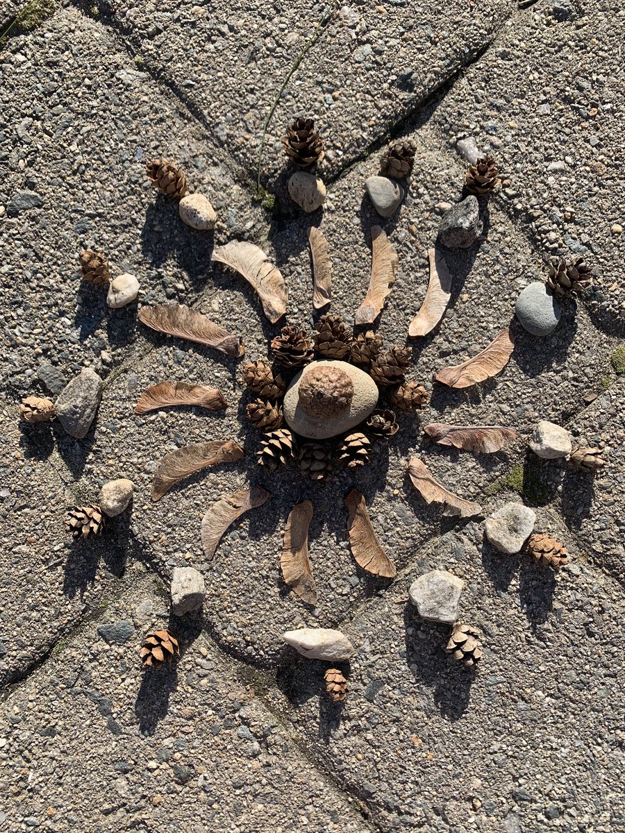 JustinaMailly's tweet photo. We also made a “Nature Mandala” using the found items on our nature walk! Thanks @Jaworek_Art for the AWESOME idea!! https://t.co/ZvbO3DDISx