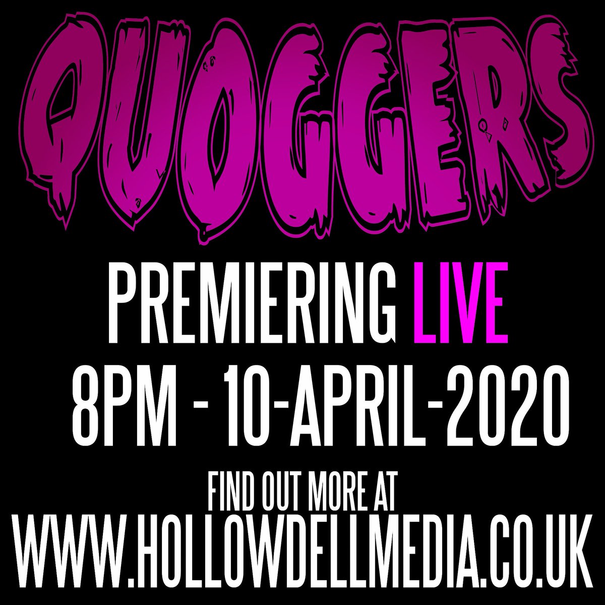 HollowDellMedia's tweet photo. We are LIVE STREAMING Quoggers at 8pm (GMT) on Friday 10th April 2020!
Head to https://t.co/MfGFphBsP8 flipping NOW!
Do you have a question? Reply with #FAQuoggers & we will answer LIVE!
#quoggers #live #premiere #livestream #supportindiefilm #makeyourowndamnmovie #splatstick https://t.co/UuySSnN6mH