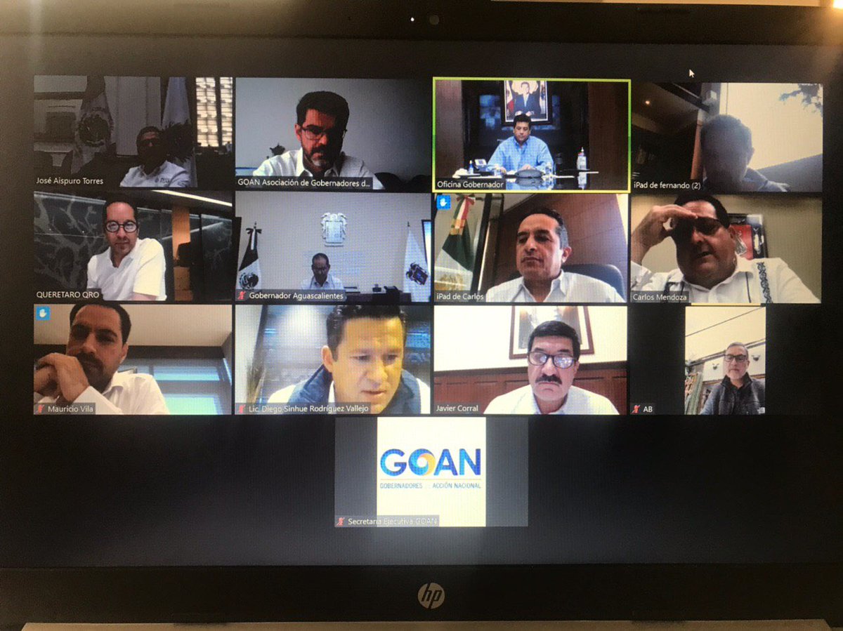 CarlosJoaquin's tweet photo. Participé en videoconferencia con Gobernadores @GOAN_MX, @MartinOrozcoAgs #Aguascalientes @cmendozadavis #BajaCaliforniaSur @diegosinhue #Guanajuato @Javier_Corral #Chihuahua @AispuroDurango #Durango @PanchDominguez #Queretaro @MauVila #Yucatán y @fgcabezadevaca #Tamaulipas https://t.co/wCHabQizgf