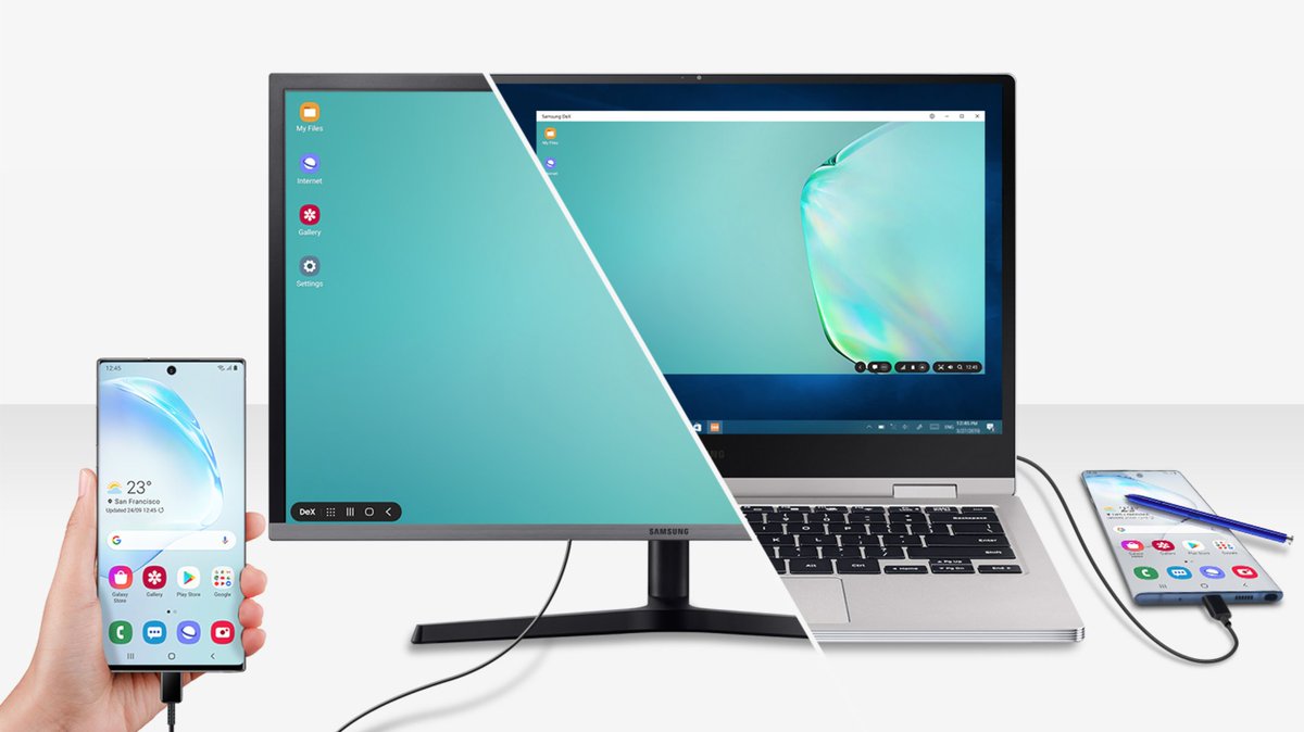 Aerial_Direct's tweet image. #GalaxyEnterpriseEdition

More than just a smartphone: Connect your Galaxy Note 10 to a monitor with Samsung DeX for a complete desktop like experience. 

Speak to us today &amp;gt;&amp;gt; ow.ly/NbpC50z4q48

#MobileSolutions  #ImprovingBusinesses