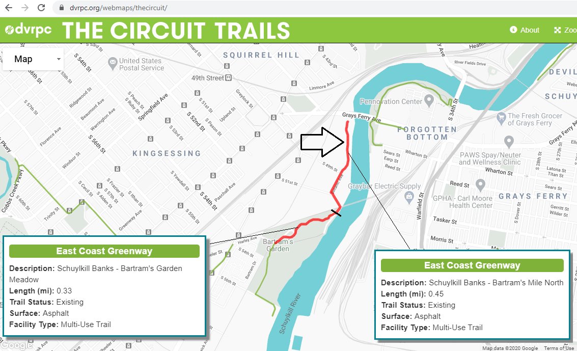 Top five not-so-crowded Philly trails that people should go discover  #onthecircuit and  #eastcoastgreenway: 3/5 -  @BartramsGarden Bartram's Mile in SW Philly