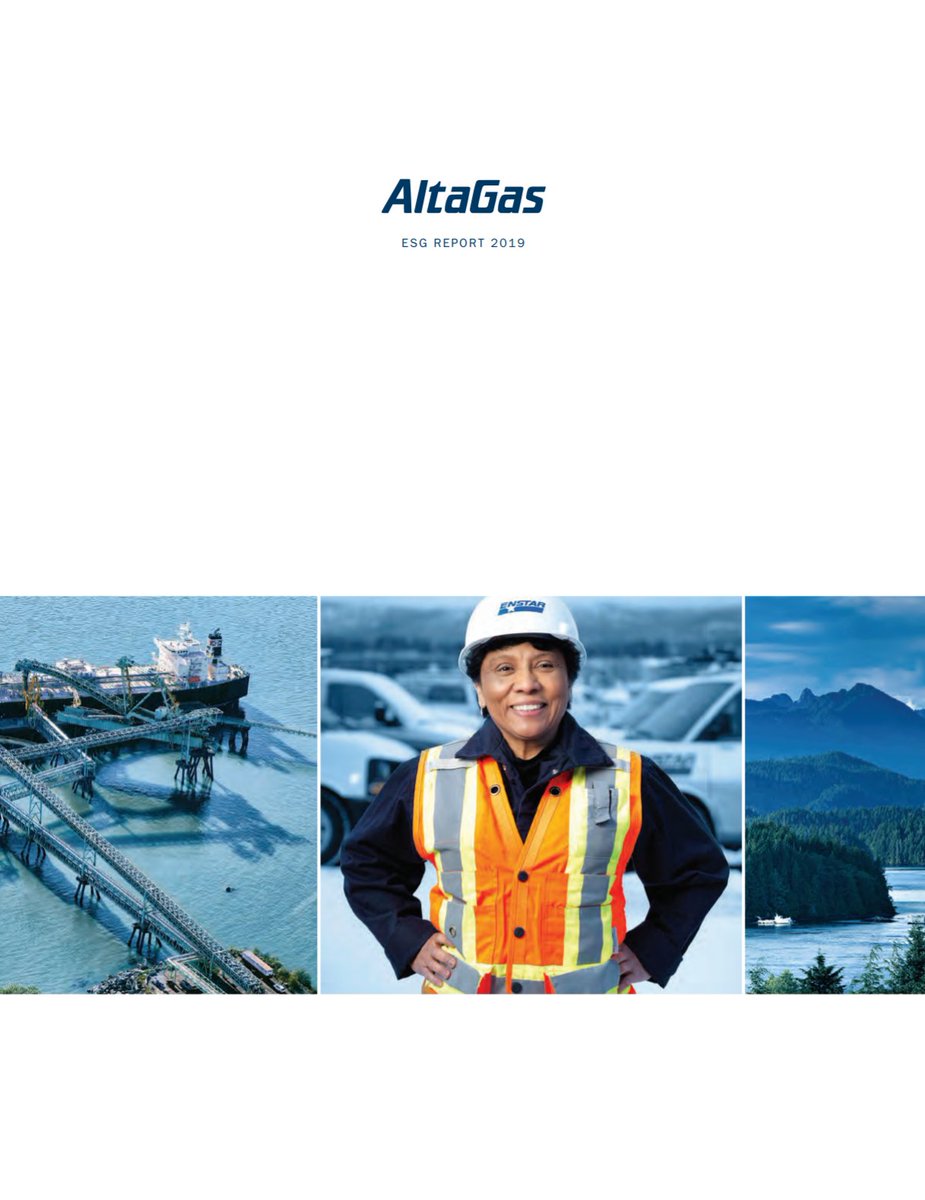  @AltaGas  $ALA "Environment" page has a pipeline on it so at least there is no attempt to  #greenwash.Congratulates itself for using BC's mostly-clean electrical grid. (Mix data  not in report)Final page has incomplete Scope data.