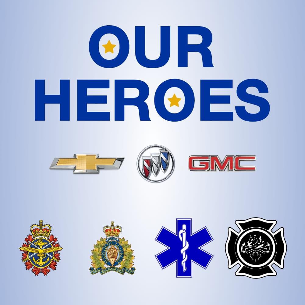 DavisGMAirdrie's tweet photo. All of Canada thanks you. As do we.
In recognition of the selfless acts of service to our country and communities, we are proud to show our appreciation by offering our Canadian Heroes a $1,000* bonus ... learn more here https://t.co/onlMVxuGEh https://t.co/ZbPW7IrNqM