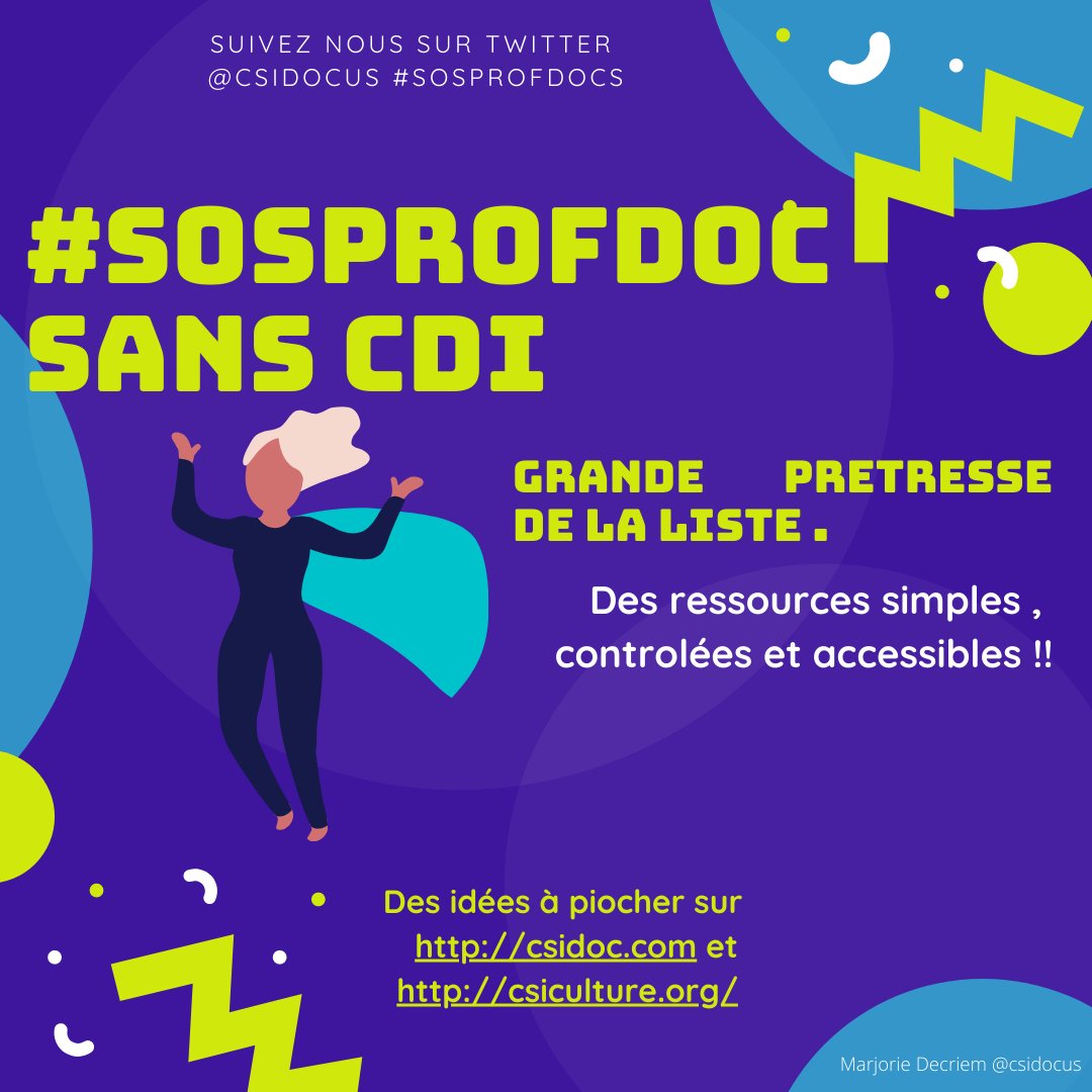 Laprofdoc_rock's tweet photo. "Heu #Superprofdoc Tu n'aurais pas un #outil simple et sympa pour faire faire des #vidéos aux élèves ? "
Remplacez vidéo par #podcasts, #exposés oraux, #infographie... Venez jeter un œil aux suggestions des Tutos du #CDI #SOSprofdocs #outilsnumeriques https://t.co/JSA0RGIkW3 https://t.co/M1c8tkJYJy