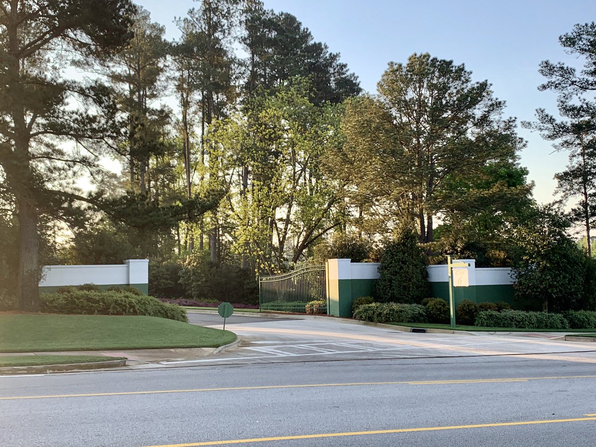 Scenes from Augusta on a pristine Monday morning without the Masters: