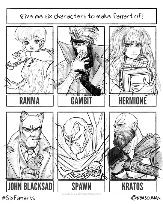 #SixFanartsChallenge 