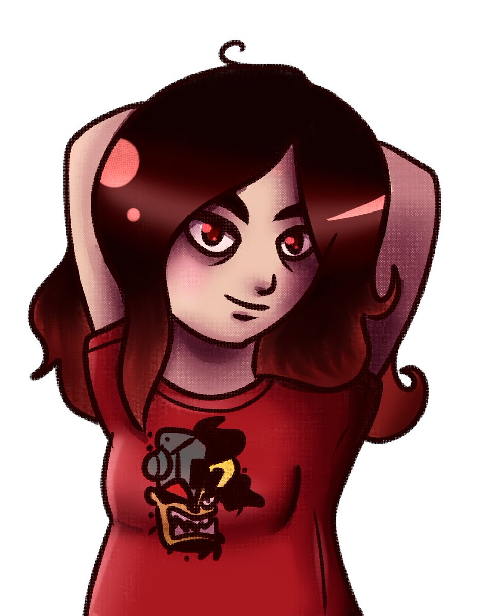 Mixture_Lady's tweet photo. At least I did the #CTRartistcollab of @SpongeBandiMar1 
and yes... I try to do myself with a shirt of my lovely main (even if I don't have a console or the game) https://t.co/ndS68PmzZL