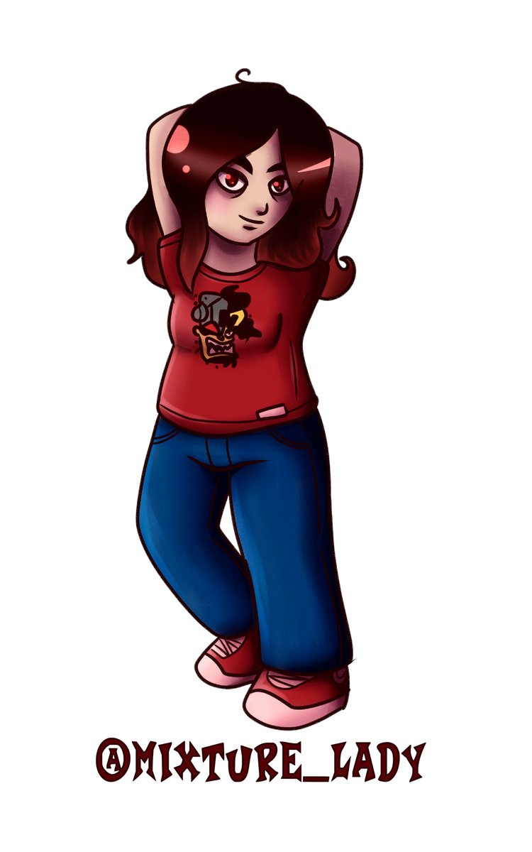 Mixture_Lady's tweet photo. At least I did the #CTRartistcollab of @SpongeBandiMar1 
and yes... I try to do myself with a shirt of my lovely main (even if I don't have a console or the game) https://t.co/ndS68PmzZL